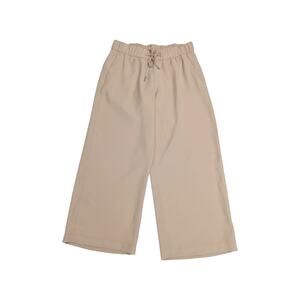 Lululemon On the Fly Wide-Leg 7/8 Pants Woven 25in Beech Wood Tan Womens 6 Crop